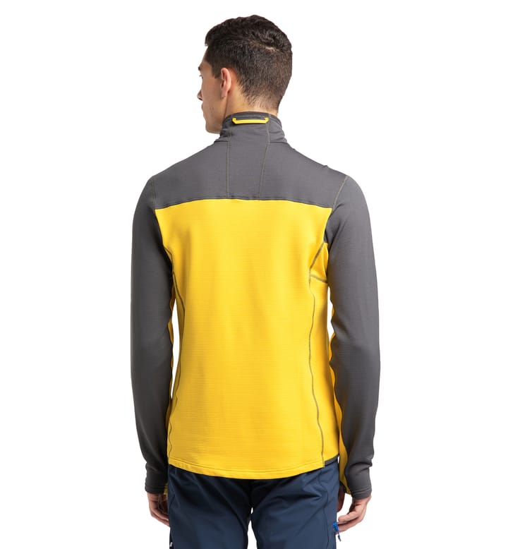 Roc Sheer Mid Jacket Men Magnetite/Pumpkin Yellow