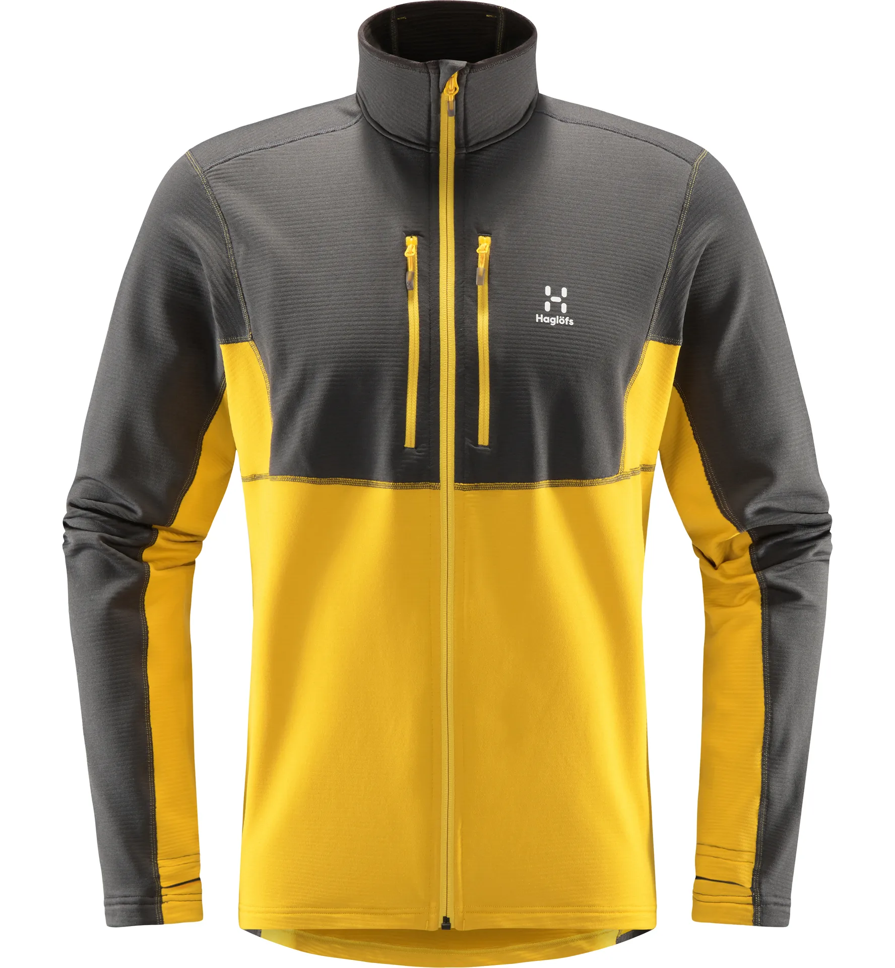 Roc Sheer Mid Jacket Men Magnetite/Pumpkin Yellow