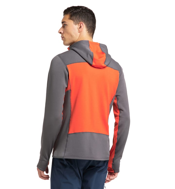 Roc Nordic Mid Hood Men Magnetite/Habanero