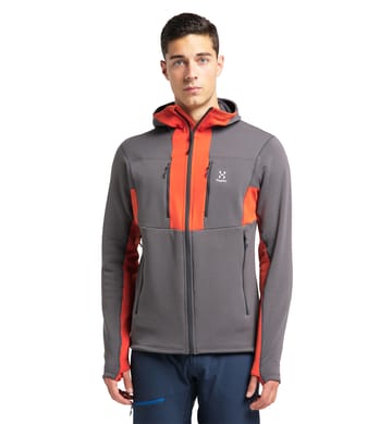 Roc Nordic Mid Hood Men Magnetite/Habanero