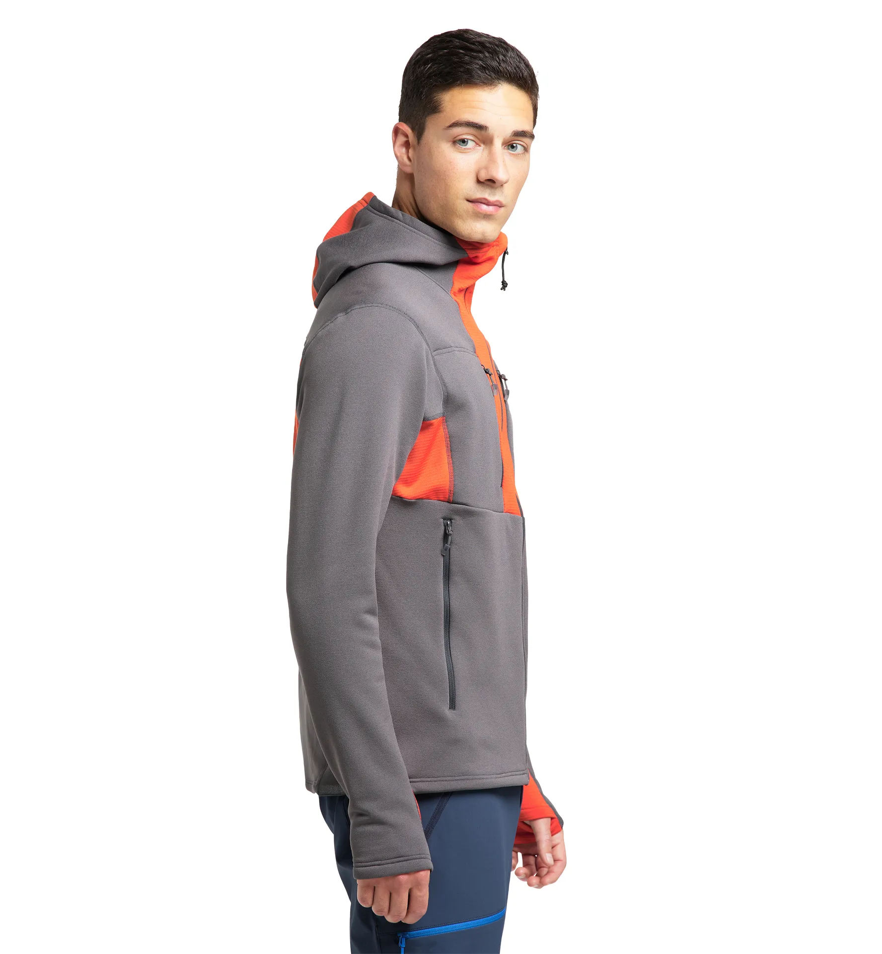 Roc Nordic Mid Hood Men Magnetite/Habanero
