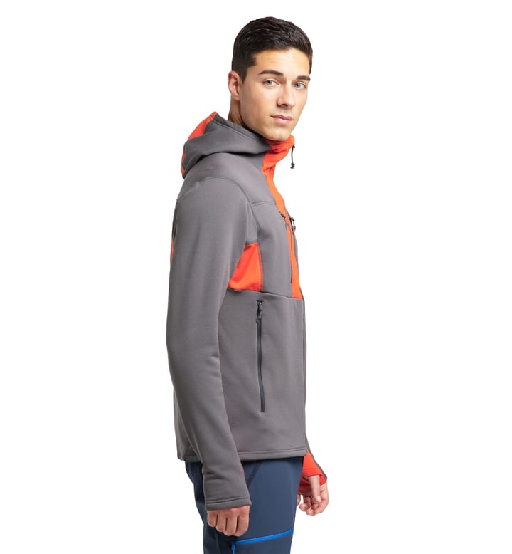 Roc Nordic Mid Hood Men Magnetite/Habanero