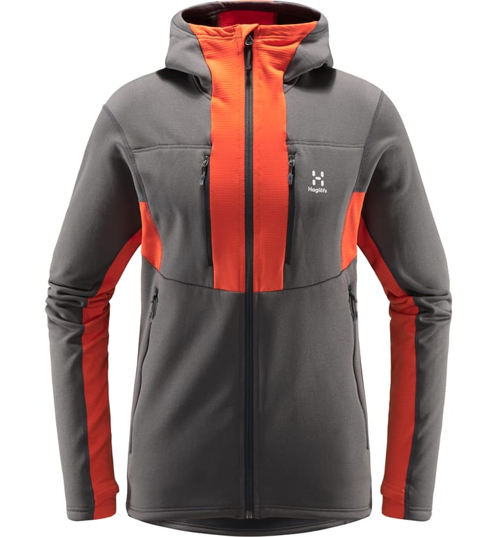 Roc Nordic Mid Hood Men Magnetite/Habanero