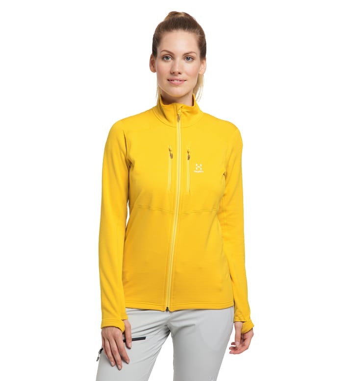 Roc Sheer Mid Jacket Women Pumpkin Yellow