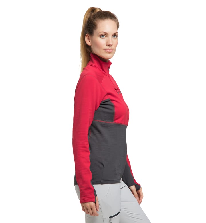 Roc Sheer Mid Jacket Women Scarlet Red/Magnetite