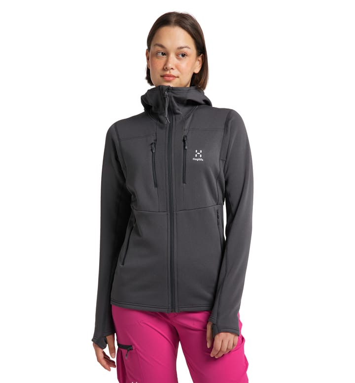 Roc Nordic Mid Hood Women Magnetite