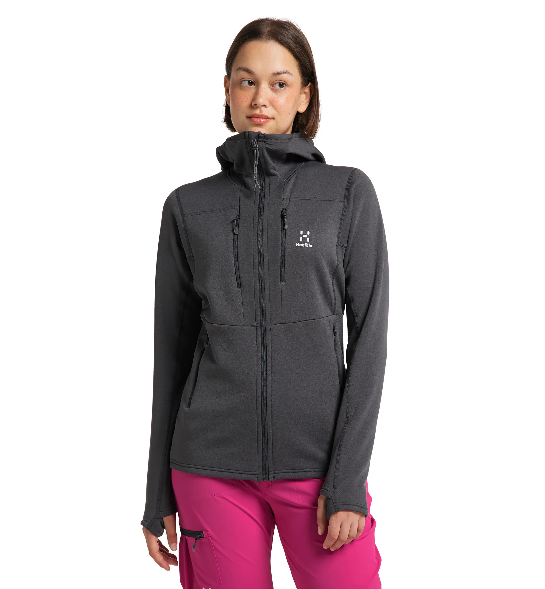 Roc Nordic Mid Hood Women Magnetite