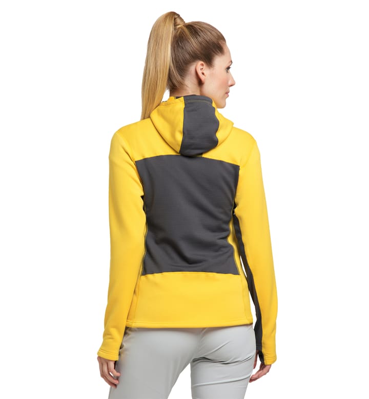 Roc Nordic Mid Hood Women Pumpkin Yellow/Magnetite