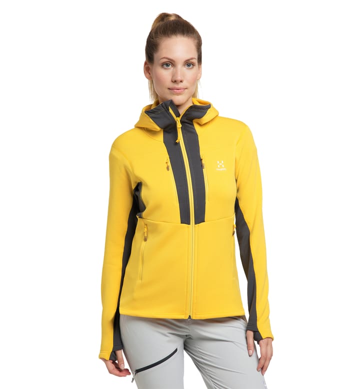 Roc Nordic Mid Hood Women Pumpkin Yellow/Magnetite Roc Nordic Mid Hood Women Pumpkin Yellow/Magnetite
