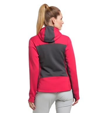 Roc Nordic Mid Hood Women Scarlet Red/Magnetite