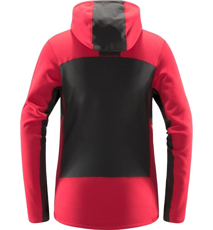 Roc Nordic Mid Hood Women Scarlet Red/Magnetite