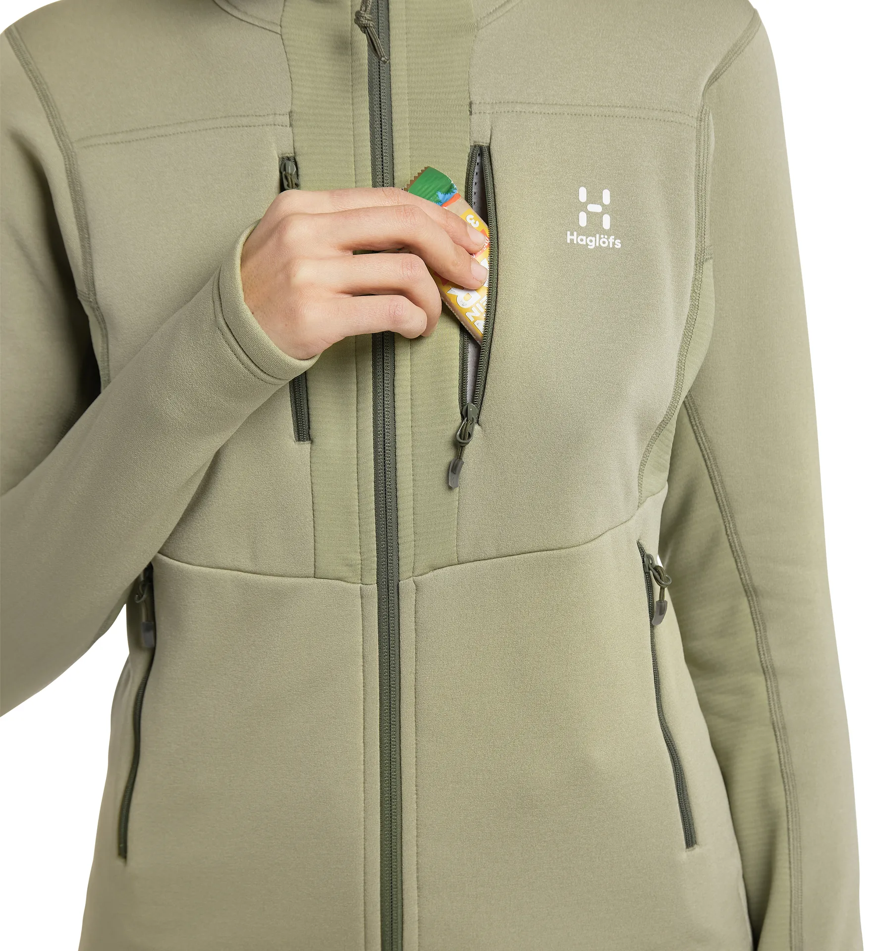 Roc Nordic Mid Hood Women Thyme Green