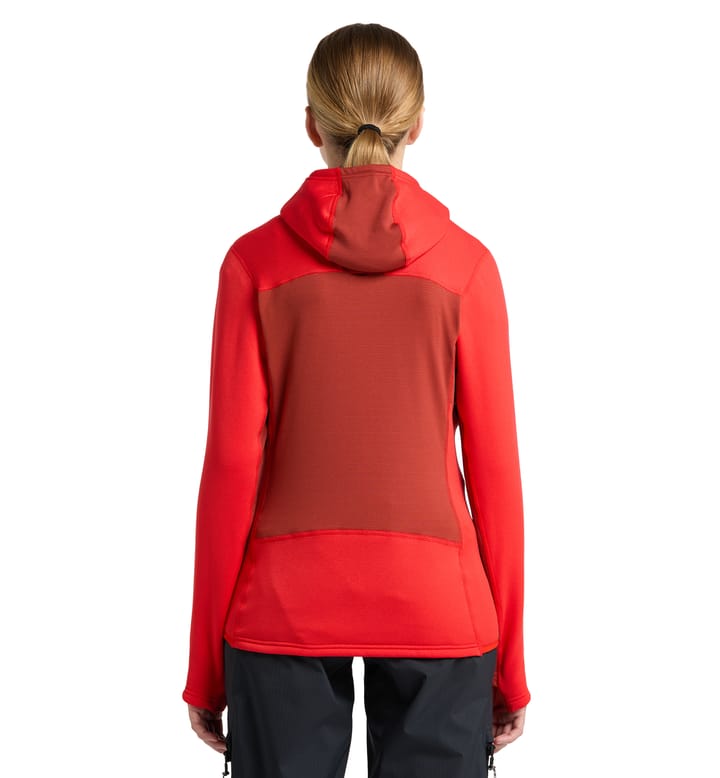 Roc Nordic Mid Hood Women Poppy red/Corrosion Roc Nordic Mid Hood Women Poppy red/Corrosion
