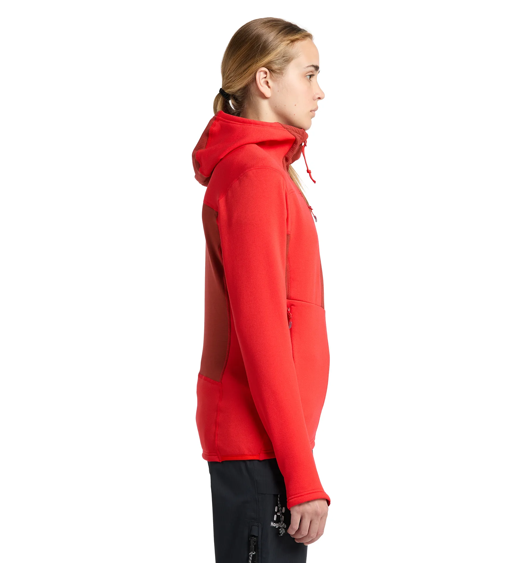 Roc Nordic Mid Hood Women Poppy red/Corrosion