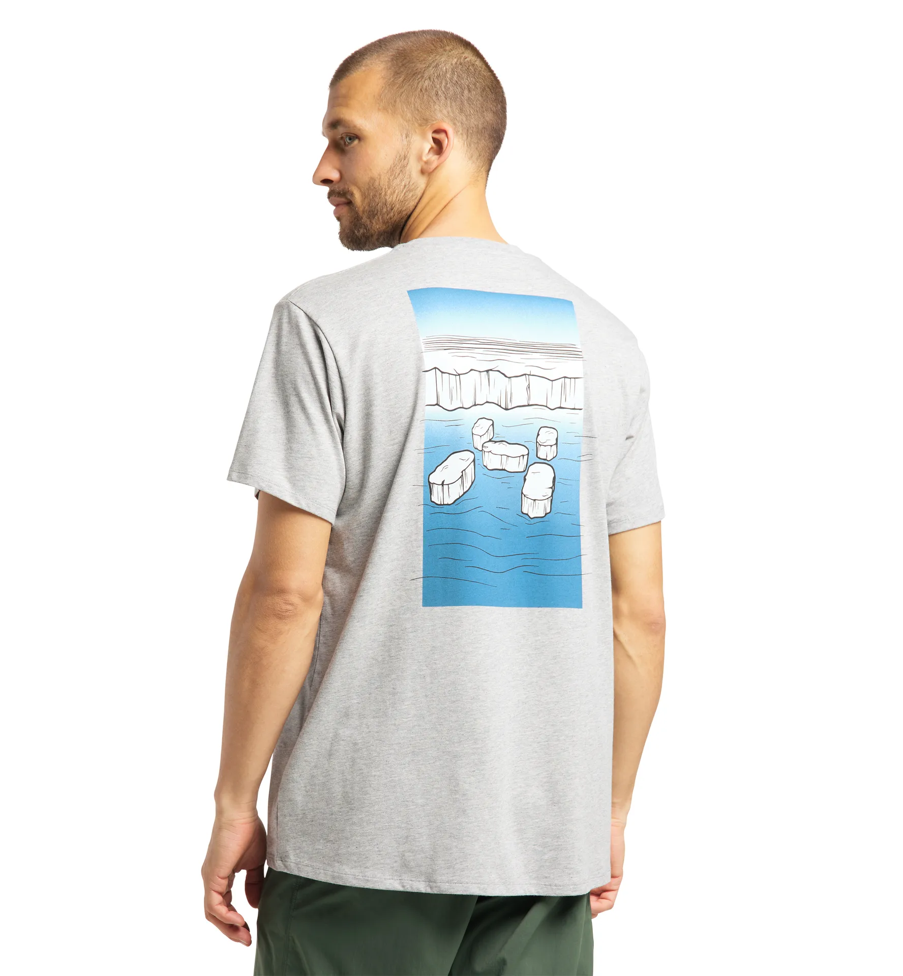 Camp Tee Men Grey Melange