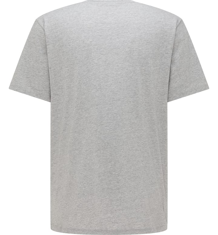 Camp Tee Men Grey Melange Solid