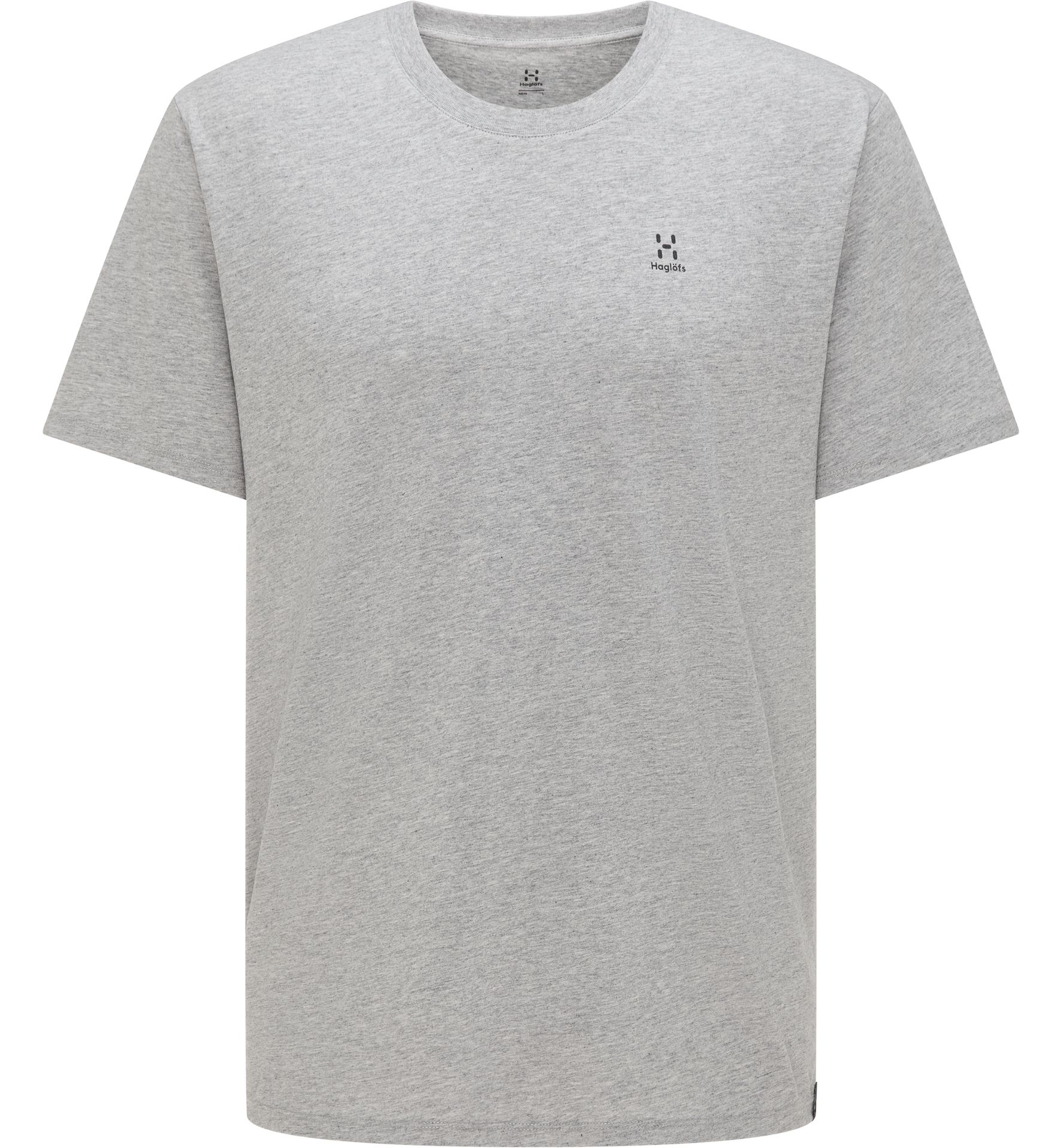 Camp Tee Men Grey Melange Solid