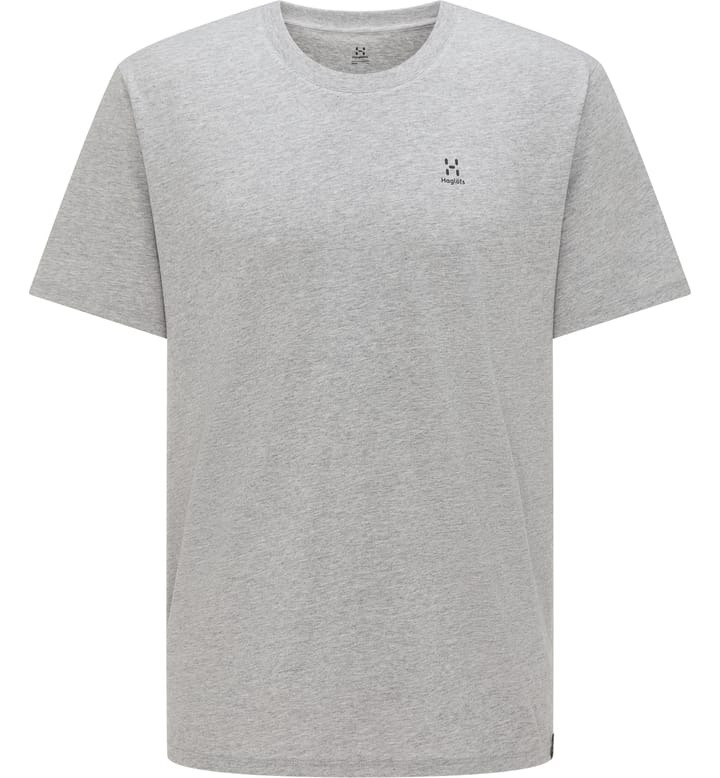 Camp Tee Men Grey Melange Solid