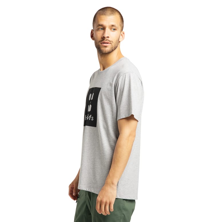 Camp Tee Men Grey Melange/True Black