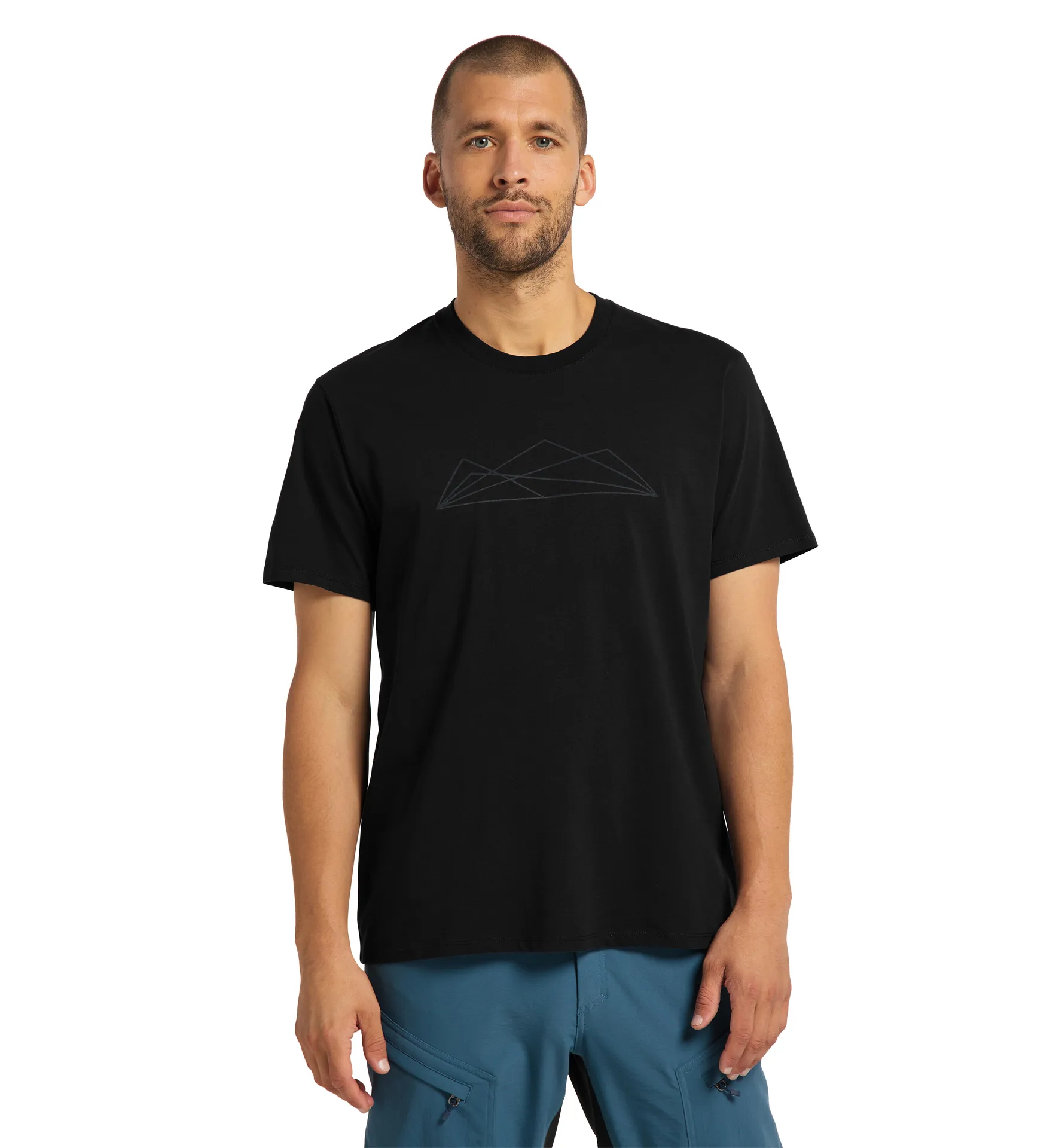 Camp Tee Men True Black Graphic