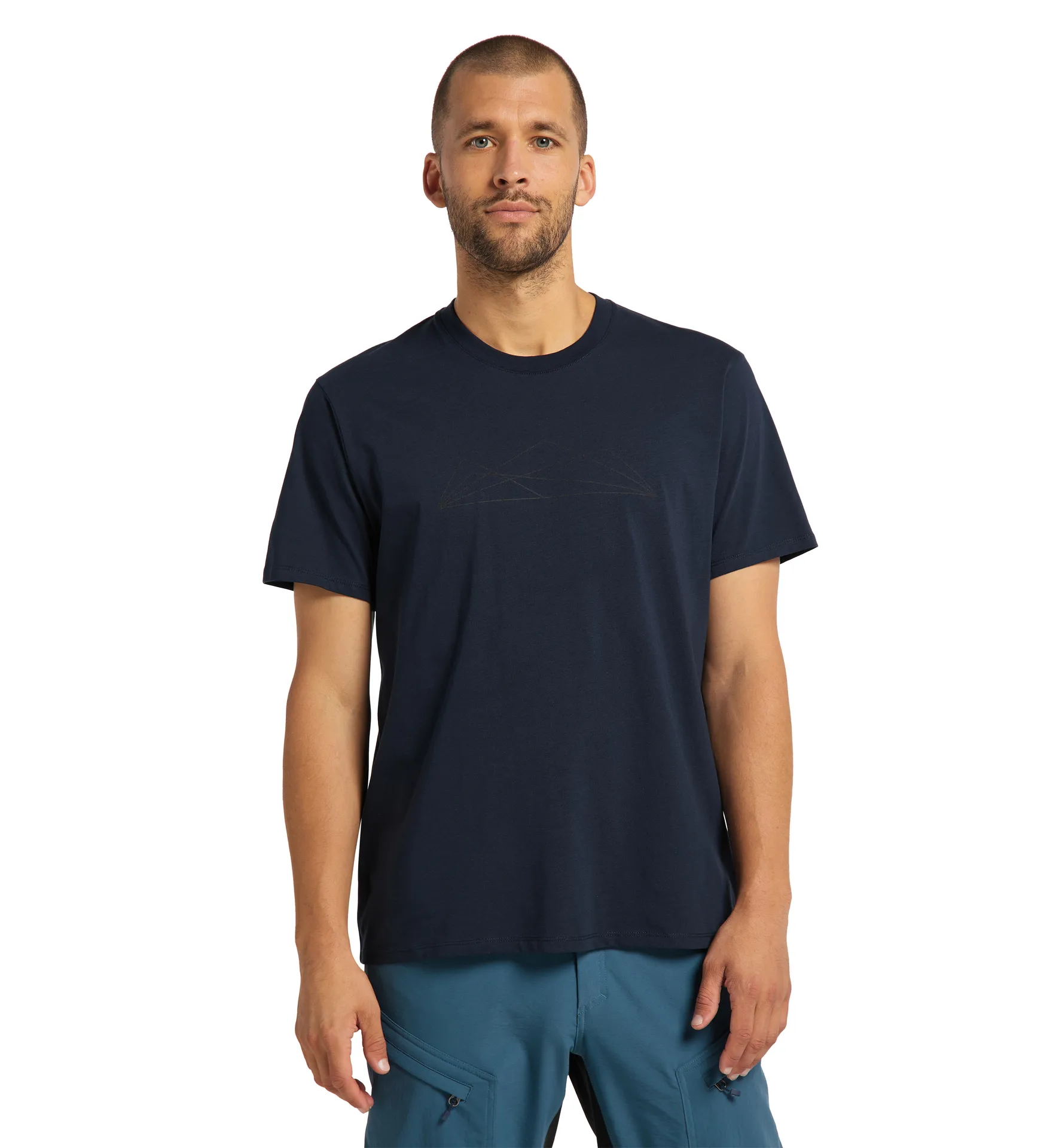 Camp Tee Men Tarn Blue Graphic