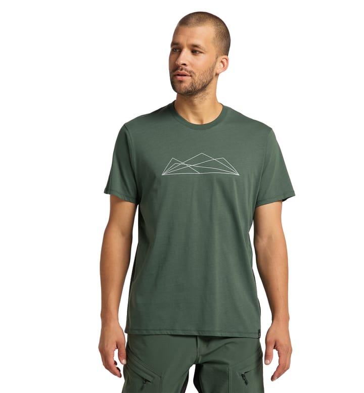 Camp Tee Men Fjell Green Graphic Camp Tee Men Fjell Green Graphic