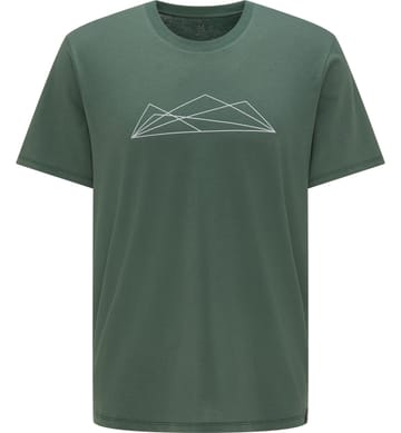 Camp Tee Men Fjell Green Graphic