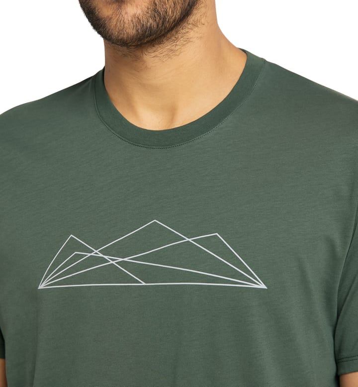 Camp Tee Men Fjell Green Graphic Camp Tee Men Fjell Green Graphic