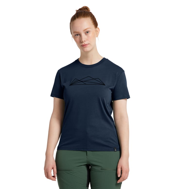 Camp Tee Women Tarn Blue Graphic Camp Tee Women Tarn Blue Graphic