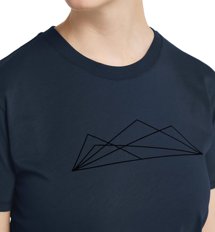 Camp Tee Women Tarn Blue Graphic