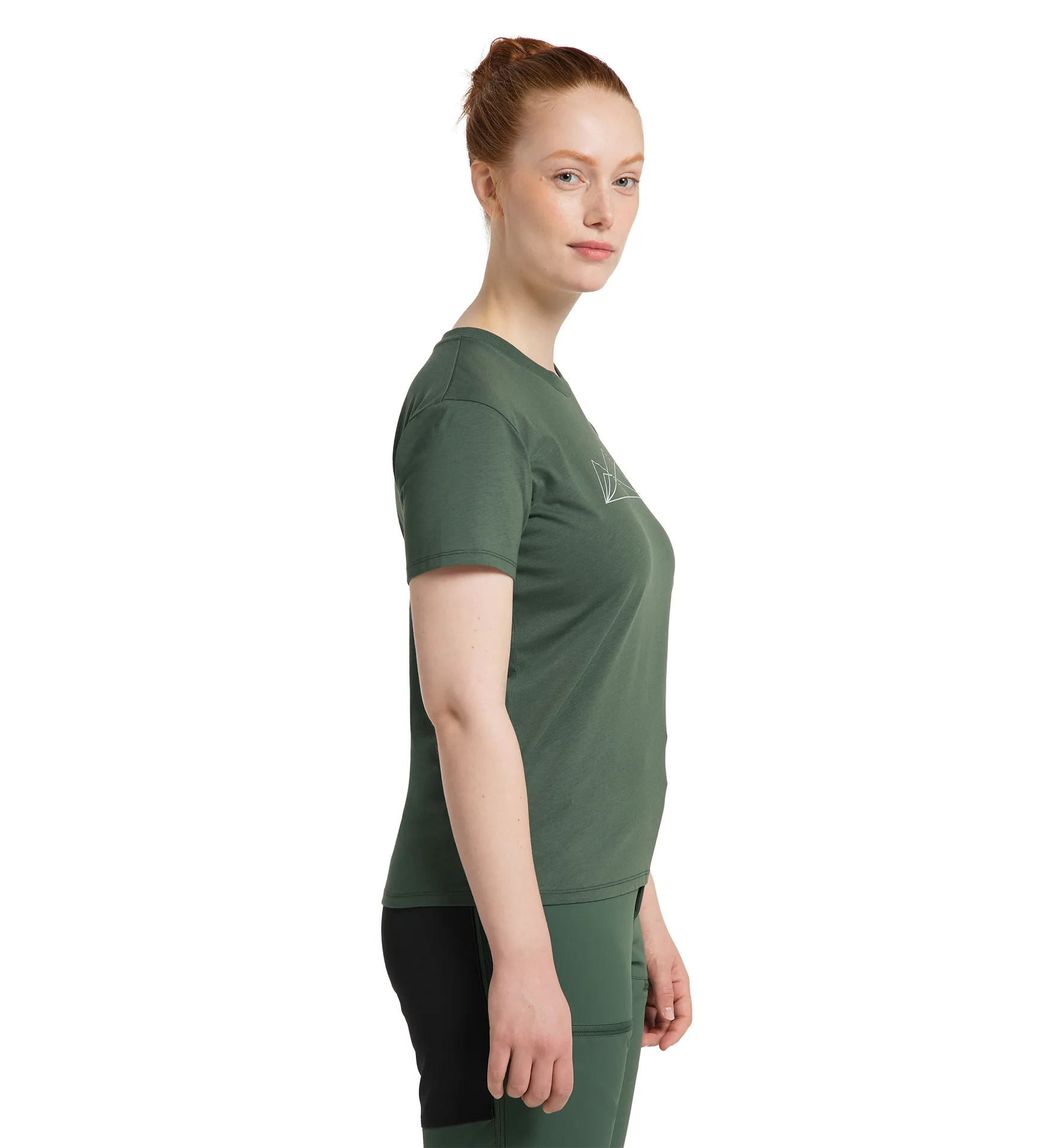Camp Tee Women Fjell Green Graphic
