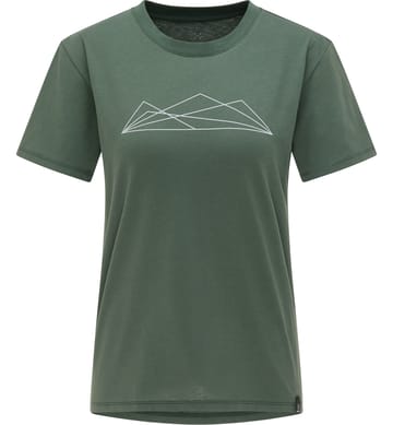 Camp Tee Women Fjell Green Graphic