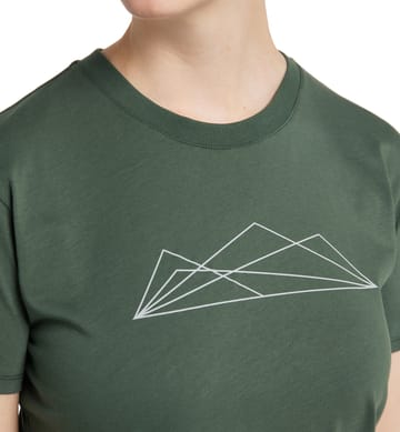 Camp Tee Women Fjell Green Graphic