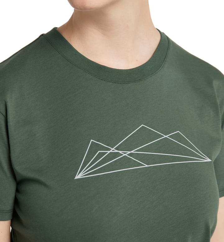 Camp Tee Women Fjell Green Graphic Camp Tee Women Fjell Green Graphic