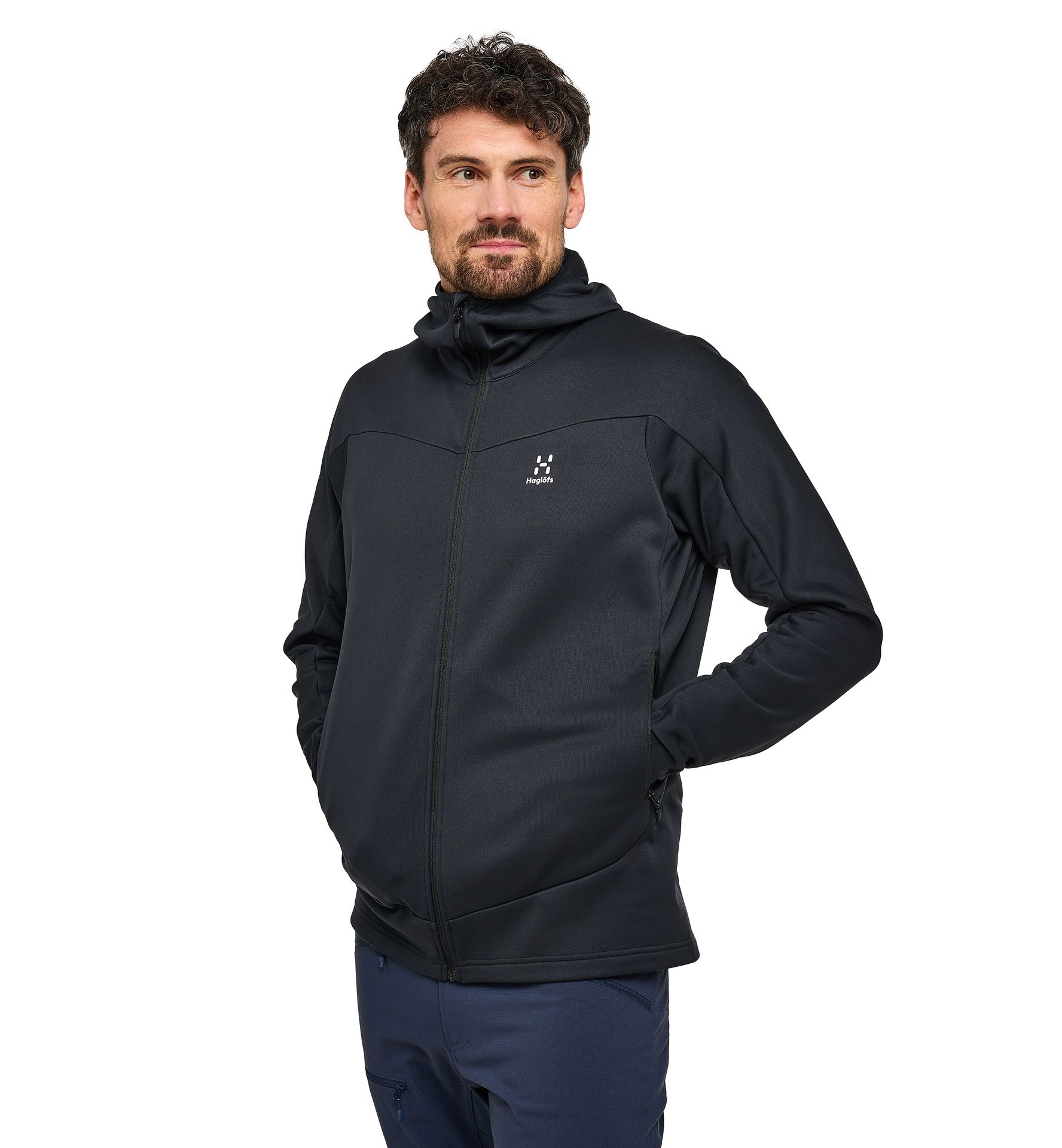 Frost Mid Hood Men True Black Solid