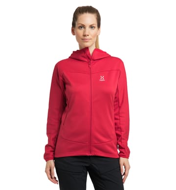 Frost Mid Hood Women Scarlet Red