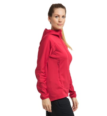 Frost Mid Hood Women Scarlet Red