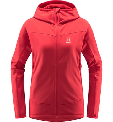 Frost Mid Hood Women Scarlet Red