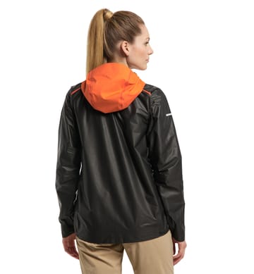 L.I.M Breathe jacket Women Magnetite/Flame Orange