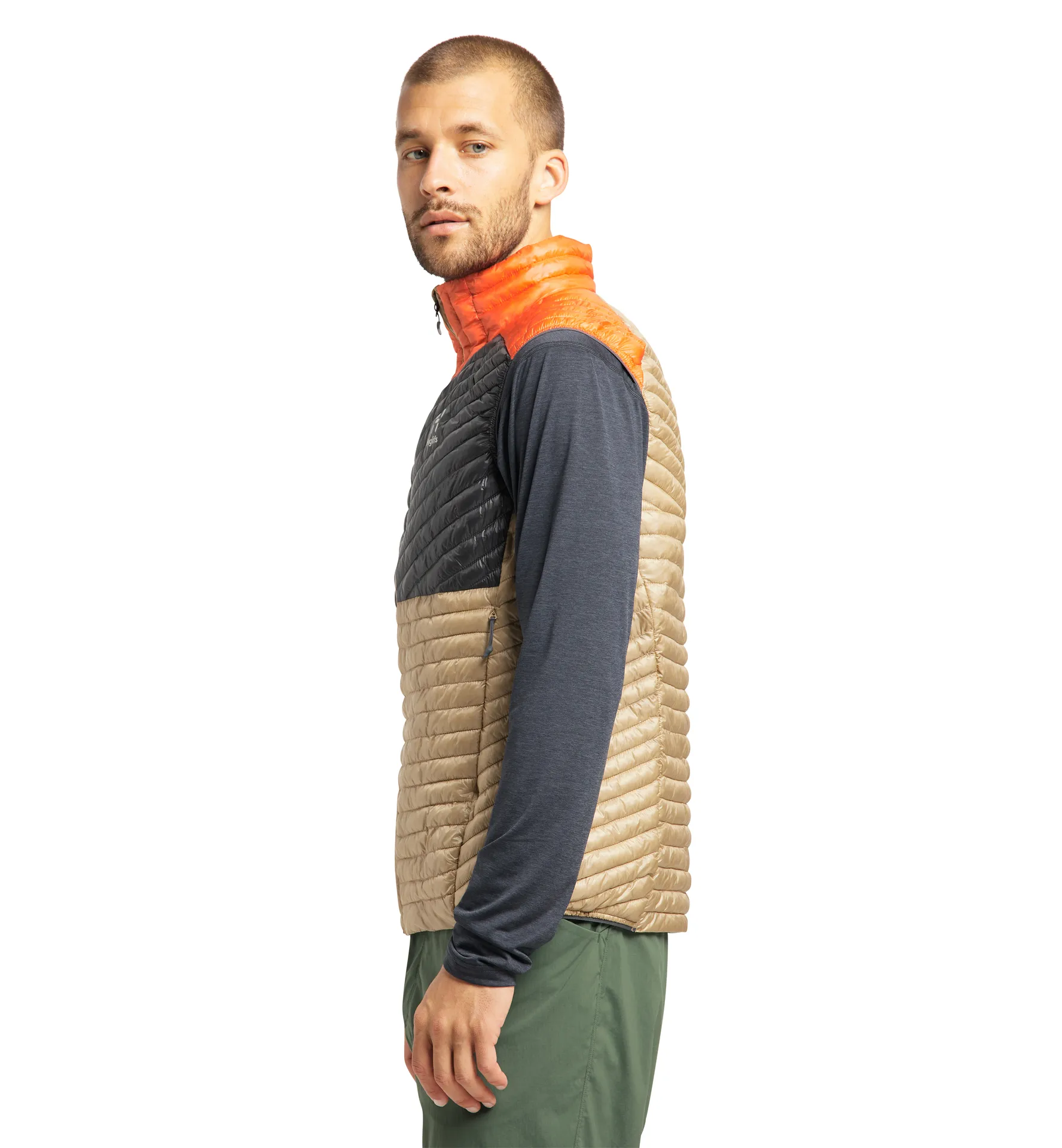L.I.M Mimic Vest Men Sand/Magnetite