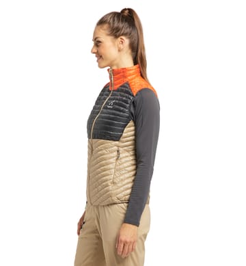 L.I.M Mimic Vest Women Sand/Magnetite