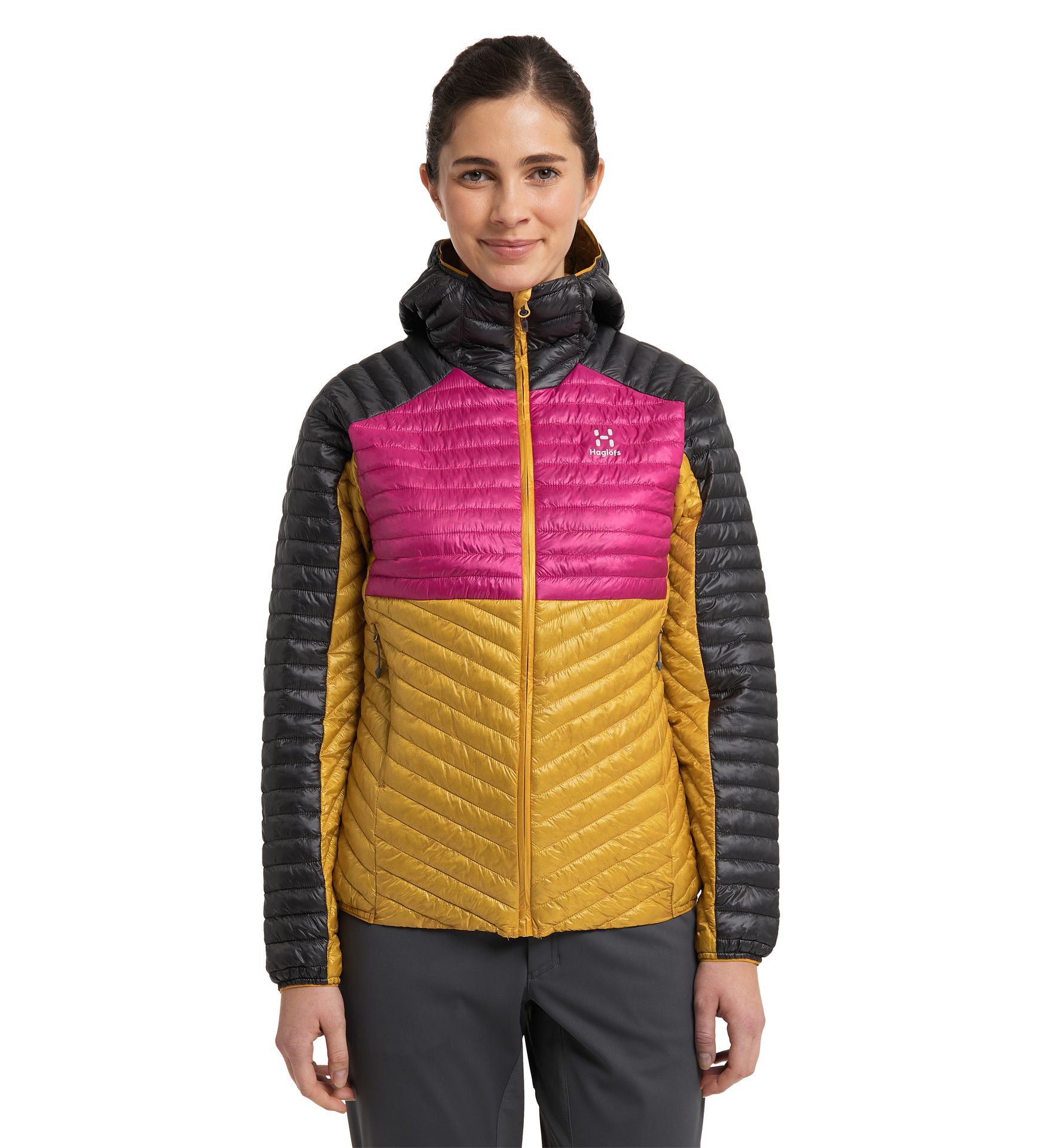 L.I.M Mimic Hood Women Autumn Leaves/Ultra Pink
