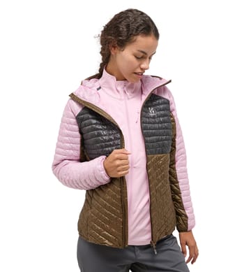 L.I.M Mimic Hood Women Fresh Pink/Teak Brown