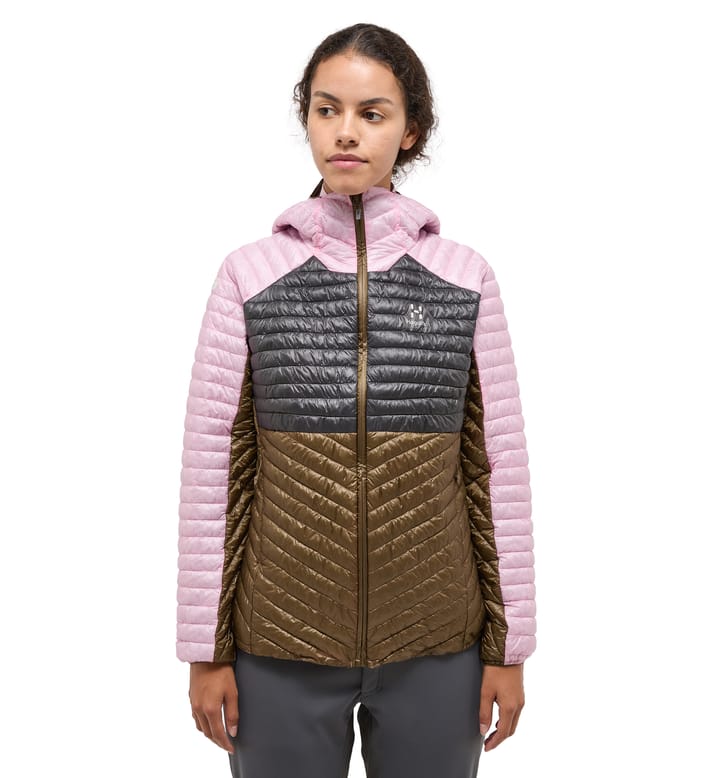 L.I.M Mimic Hood Women Fresh Pink/Teak Brown