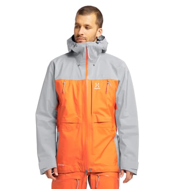 Vassi Touring GTX Jacket Men Flame Orange/Concrete