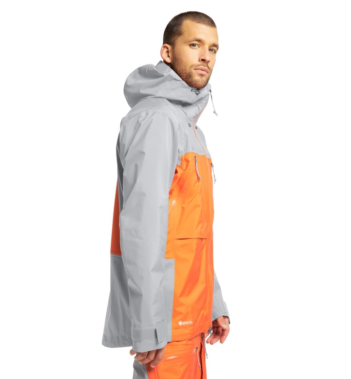 Vassi Touring GTX Jacket Men Flame Orange/Concrete