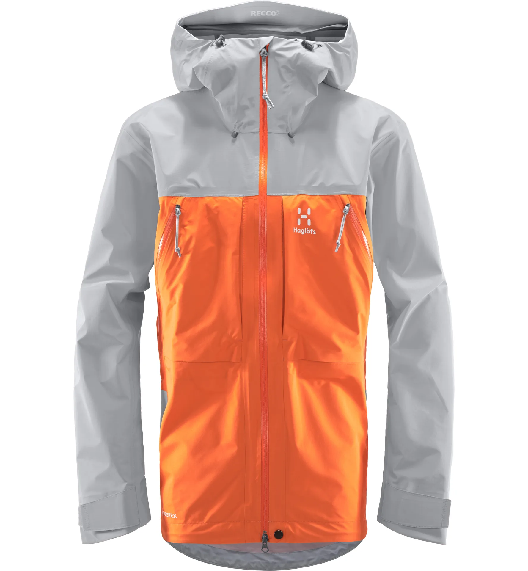 Vassi Touring GTX Jacket Men Flame Orange/Concrete