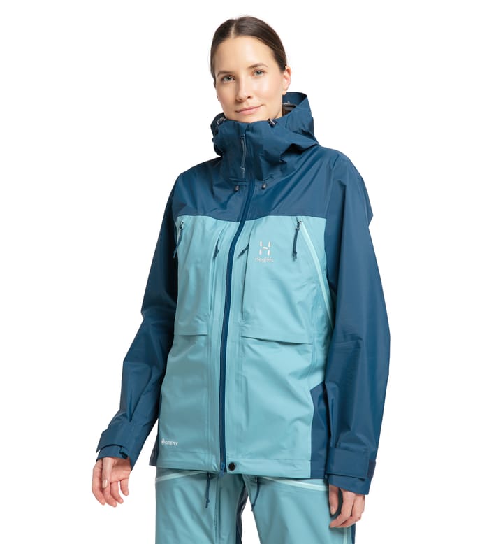 Vassi Touring GTX Jacket Women Frost Blue/Dark Ocean Vassi Touring GTX Jacket Women Frost Blue/Dark Ocean