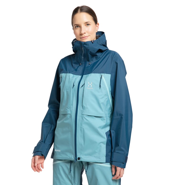 Vassi Touring GTX Jacket Women Frost Blue/Dark Ocean