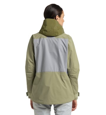 Vassi Touring GTX Jacket Women Concrete/Thyme Green